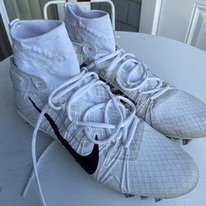 Nike Alpha Huarache 7 Elite Premium High White Mens 10.5